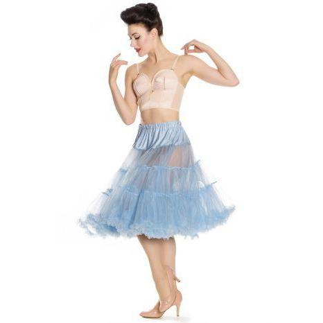 Hell Bunny Long Petticoat-Sky Blue-Vendemia