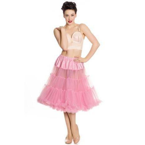 Hell Bunny Long Petticoat-Bubblegum Pink-Vendemia