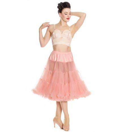 Hell Bunny Long Petticoat-Coral-Vendemia