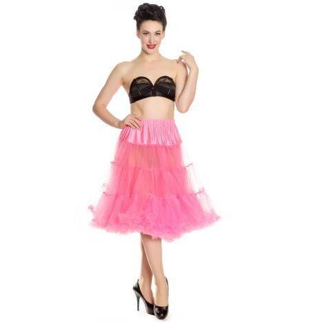 Hell Bunny Long Petticoat-Hot Pink-Vendemia