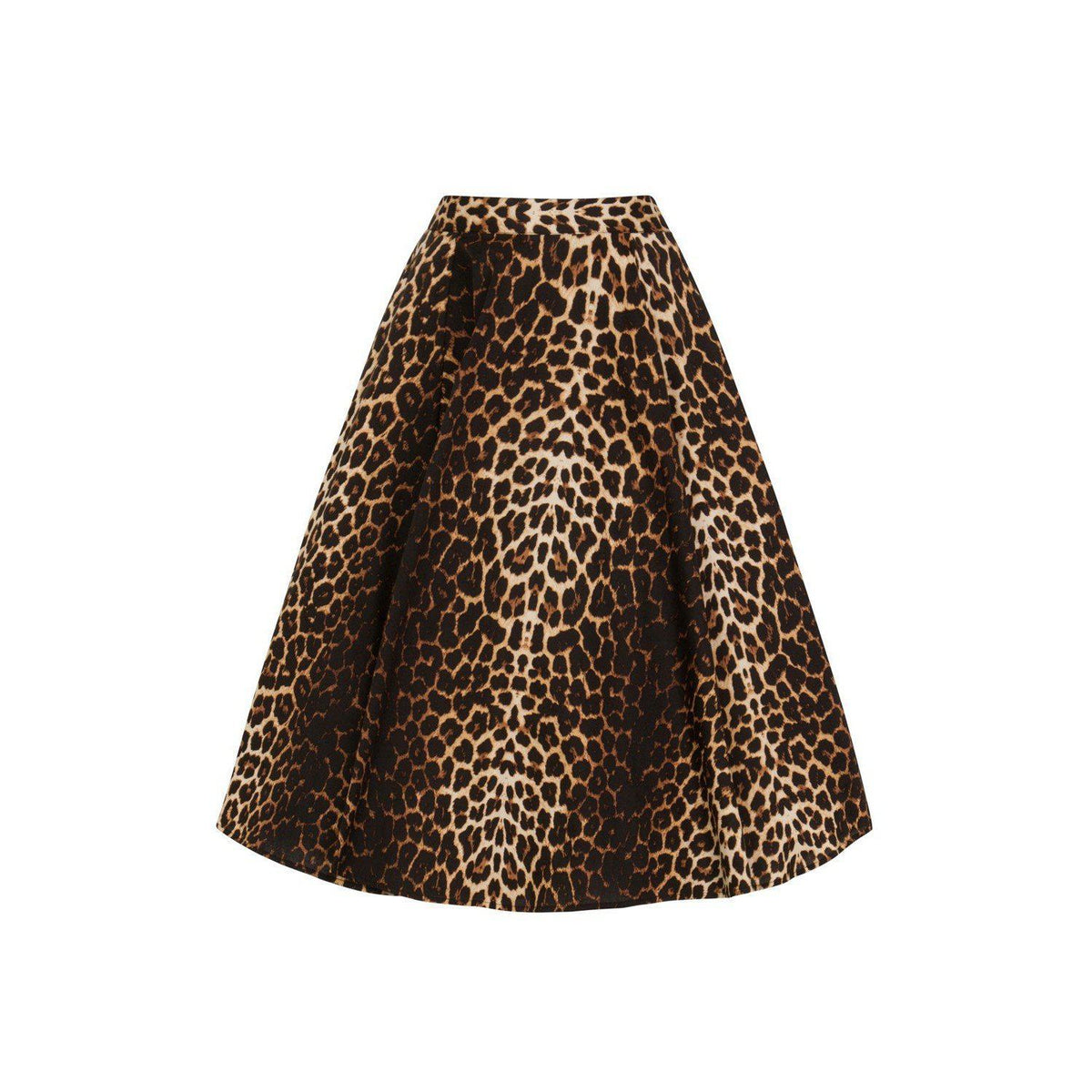Hell Bunny Panthera 50&#39;s Skirt-Leopard Print-Vendemia