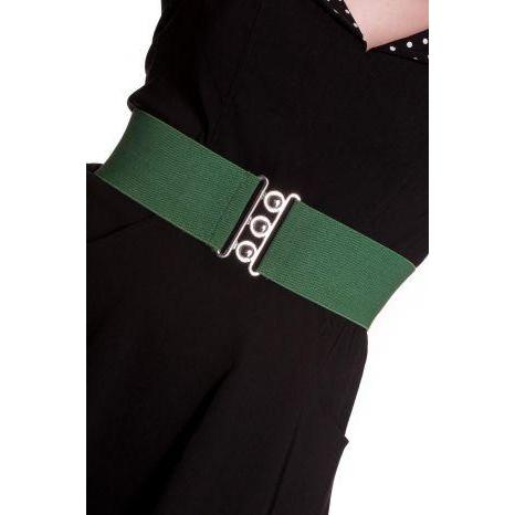 Hell Bunny Retro Belt-Green-Vendemia