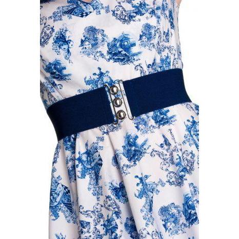 Hell Bunny Retro Belt-Navy-Vendemia