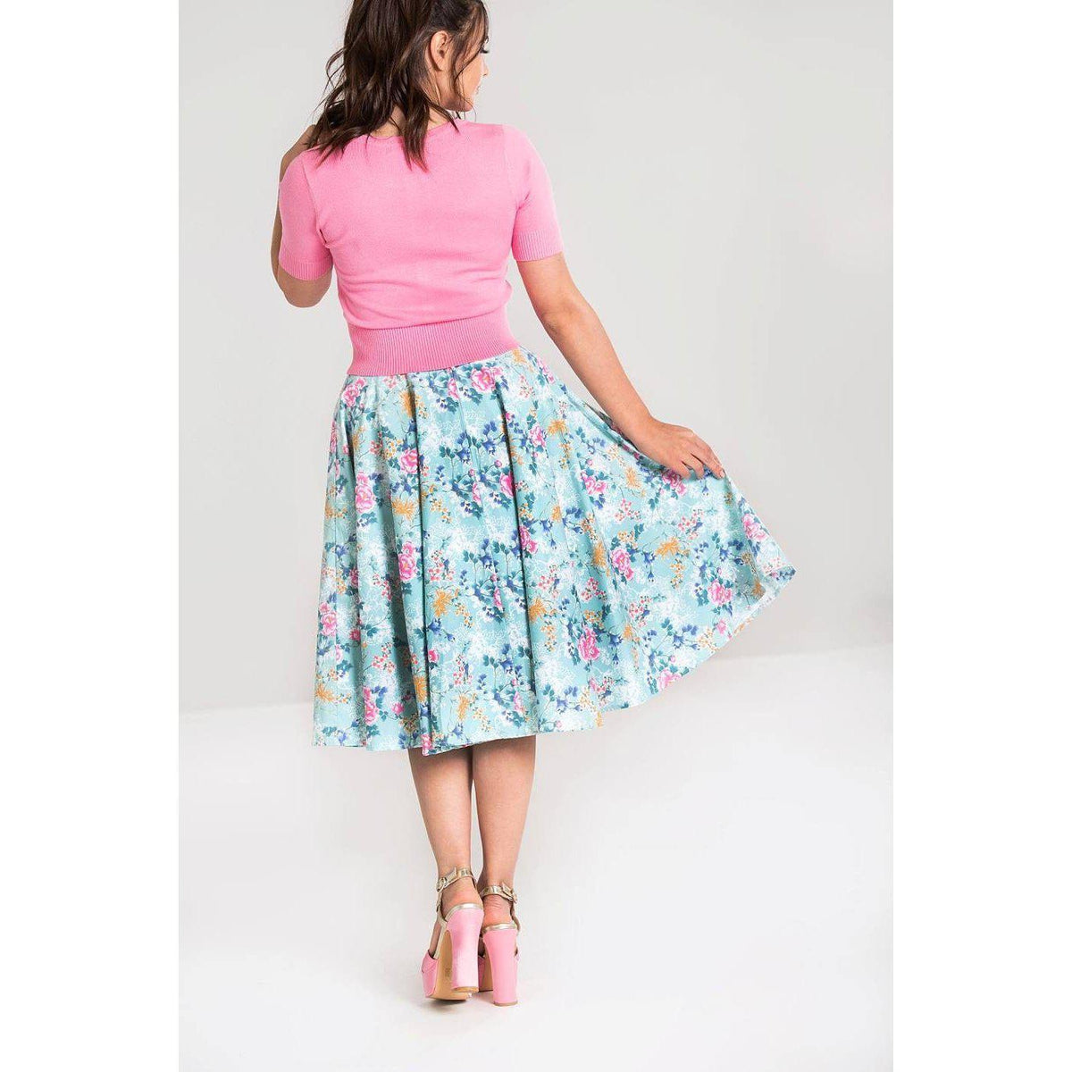Hell Bunny Sakura 50&#39;s Skirt-Vendemia