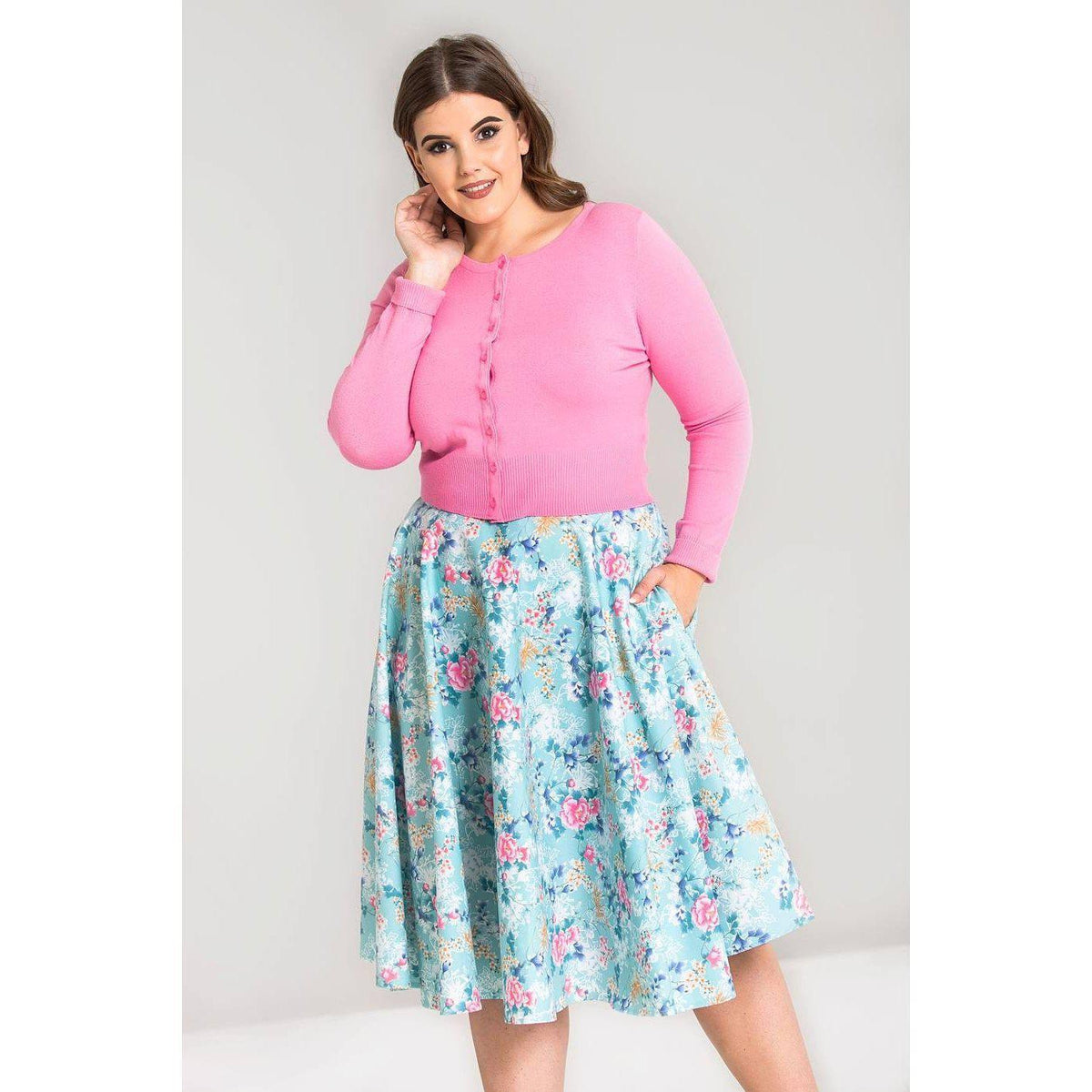 Hell Bunny Sakura 50&#39;s Skirt-Vendemia