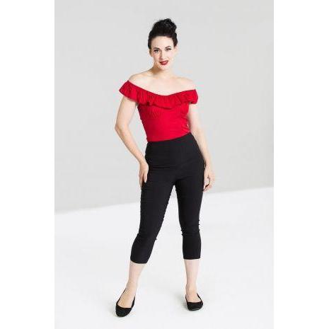 Hell Bunny Tina Capri-Black-Vendemia