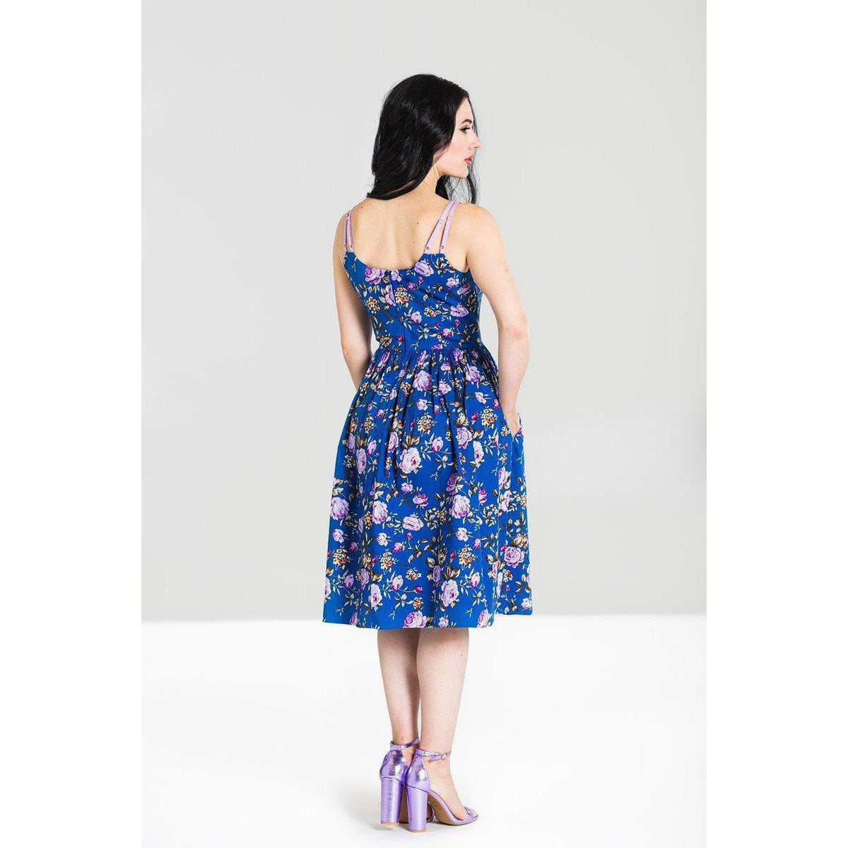 Hell Bunny Violetta 50&#39;s Dress-Vendemia