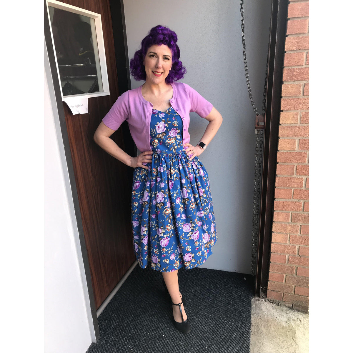 Hell Bunny Violetta 50&#39;s Dress-Vendemia