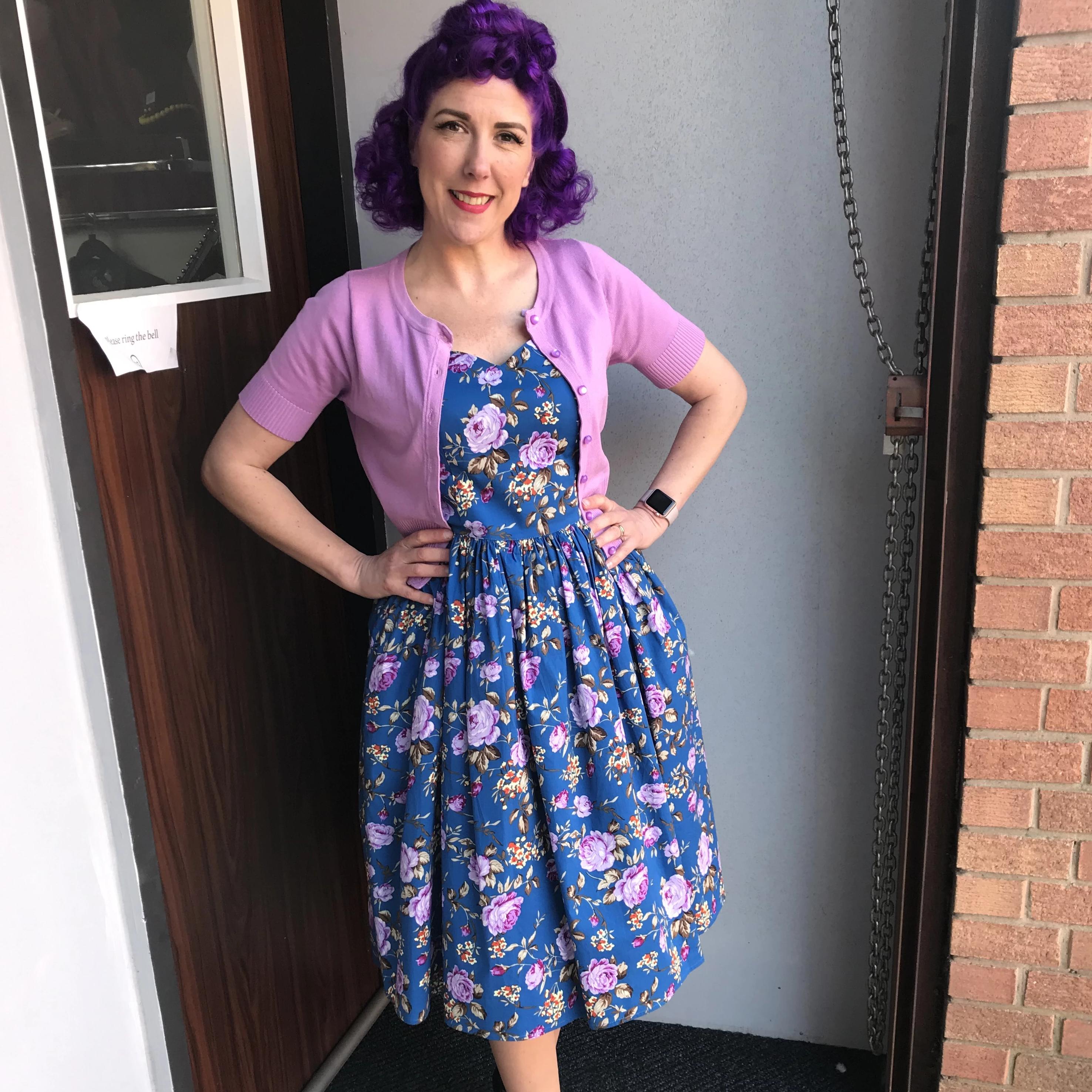 hell bunny purple dress Hell Bunny Batsy Dress