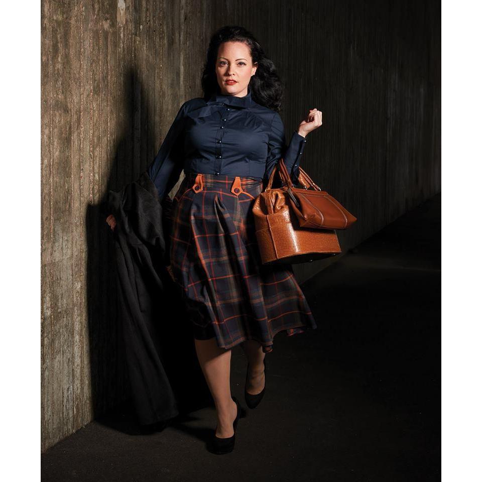 Miss Candy Floss Tiffany Lee Swing Skirt Tartan-Vendemia