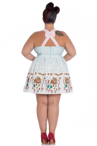 Hell Bunny Candy Gingerbread Christmas Dress - Vendemia