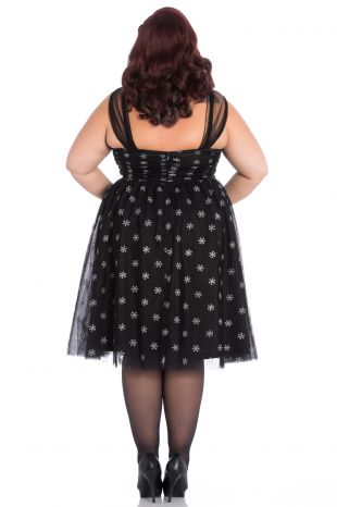 Hell Bunny Snowstar Christmas Dress - Vendemia