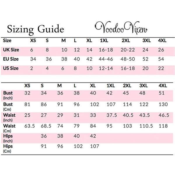 Voodoo Vixen Sandy Full Circle Skirt-Vendemia